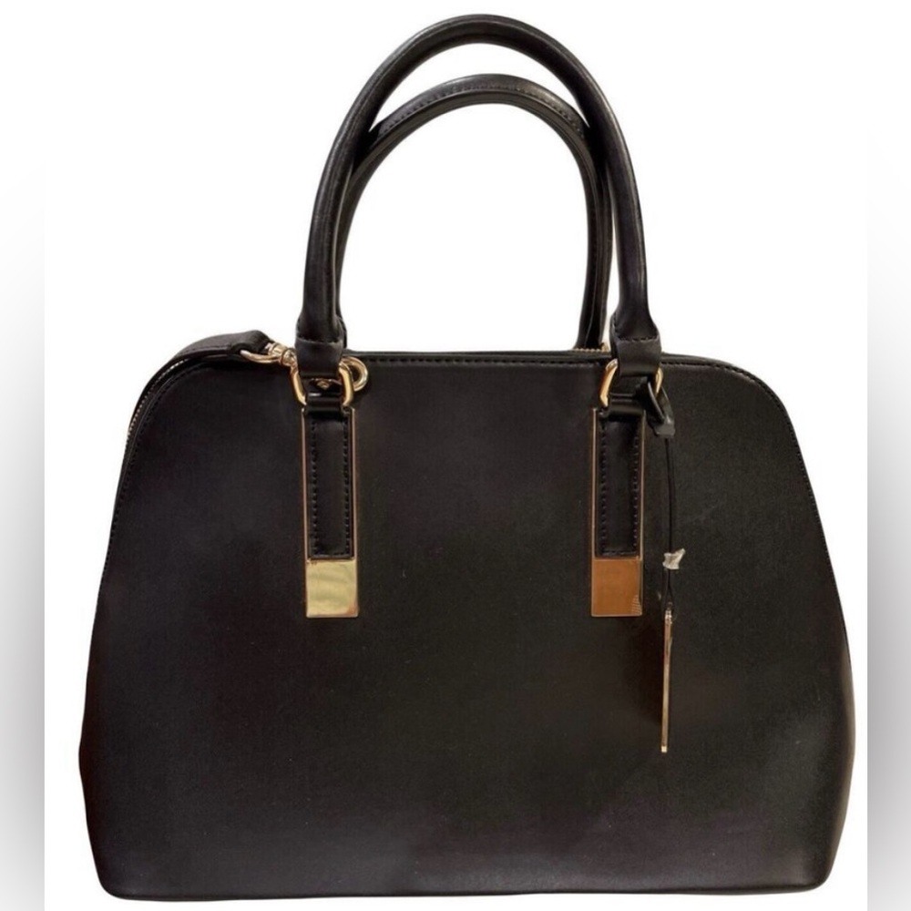 Aldo Galilini Black Dome Handbag Purse Crossbody Satchel NWOT Corpcore